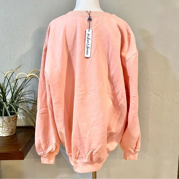 NWT For Love & Lemons Alex Daisy FL&L Oversized Sweatshirt - Picture 8 of 15